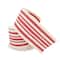 2.5" x 25ft. Red & Ivory Stripe Faux Cotton Wired Ribbon by Celebrate It™
